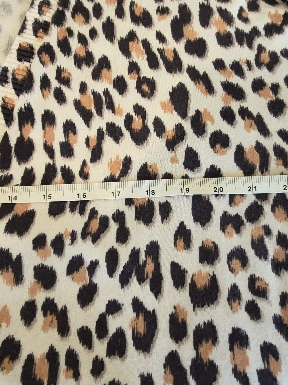 LOFT Leopard Print Cardigan in Cream, Brown & Black - Picture 7 of 8
